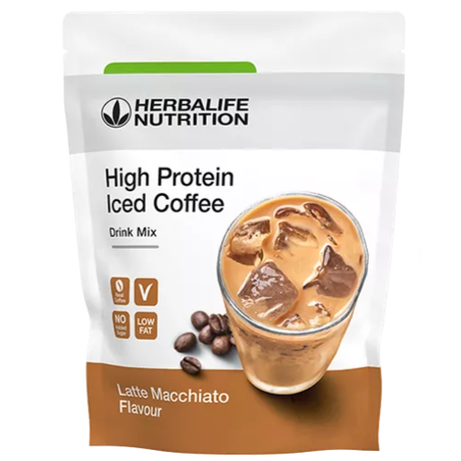 High Protein Iced Cofee Latte Macchiato