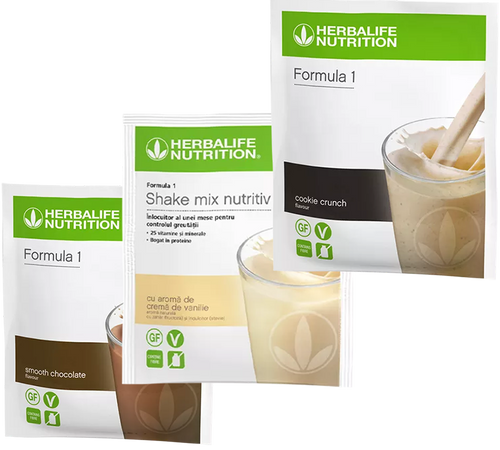 Formula 1 Shake Mix Nutritiv 7 Pliculete (3 Arome)