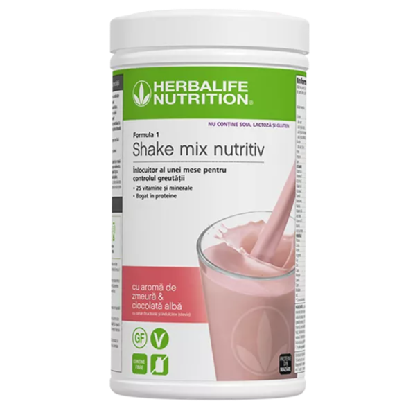 Formula 1 Shake Zmeura si ciocolata alba