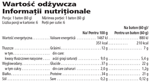 Batoane Proteice H24 Achieve - Cutie cu 6 batoane x 60gr