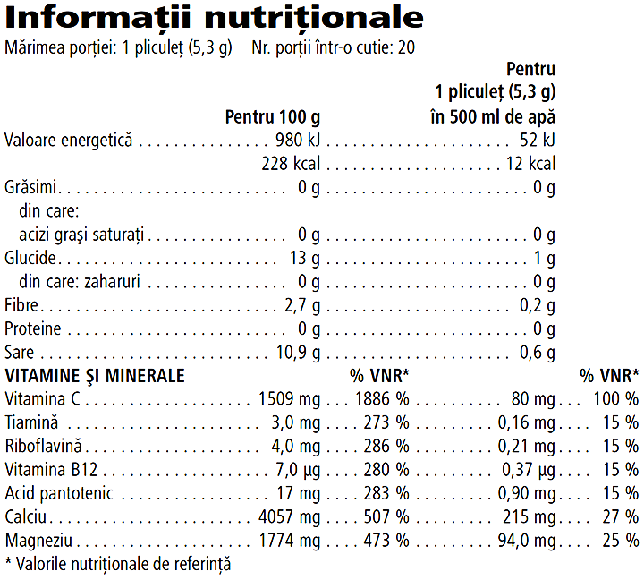 Herbalife H24 Hydrate Băutură cu Electroliți Portocale 20 Pliculețe