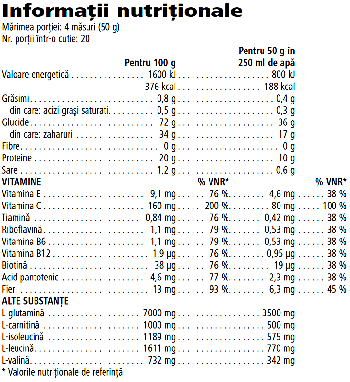 Herbalife H24 Rebuild Endurance Băutură Proteică Vanilie 1000g
